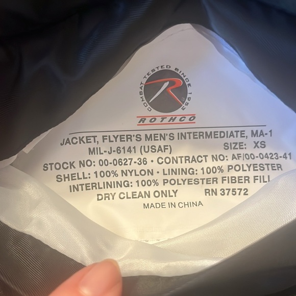 Rothco Authentic Army Surplus Flight Jacket Men’s XS Bomber NWOT Women's Medium - Picture 7 of 7